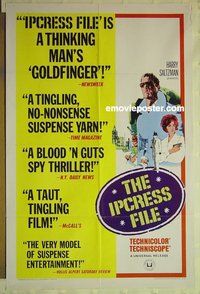 r816 IPCRESS FILE one-sheet movie poster '65 Michael Caine as a spy!