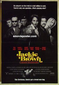 r834 JACKIE BROWN advance one-sheet movie poster '97 Tarantino, Pam Grier
