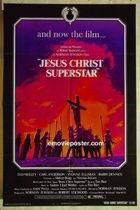 r842 JESUS CHRIST SUPERSTAR one-sheet movie poster '73 Webber