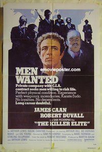 r862 KILLER ELITE one-sheet movie poster '75 James Caan, Sam Peckinpah