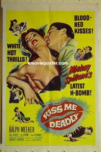 r872 KISS ME DEADLY one-sheet movie poster '55 Meeker as Hammer
