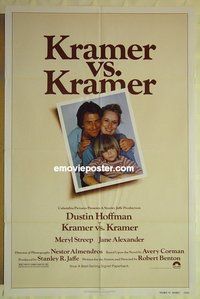 r878 KRAMER VS KRAMER one-sheet movie poster '79 Dustin Hoffman, Streep
