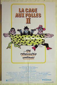 r882 LA CAGE AUX FOLLES 2 one-sheet movie poster '81 Michel Serrault
