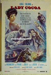 s087 POP GOES THE WEASEL one-sheet movie poster '75 Lady Cocoa!