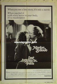 r897 LAST TANGO IN PARIS style B one-sheet movie poster R75 Marlon Brando