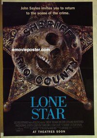 r917 LONE STAR advance one-sheet movie poster '96 John Sayles