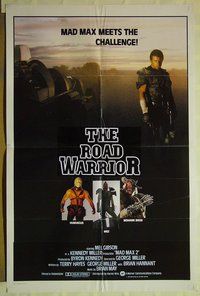 r942 MAD MAX 2: THE ROAD WARRIOR int'l #1 one-sheet movie poster '82 Gibson