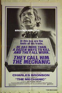 r962 MECHANIC one-sheet movie poster '72 Charles Bronson, Vincent