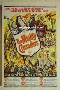 r968 MIGHTY CRUSADERS one-sheet movie poster '60 Francisco Rabal