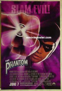 s067 PHANTOM advance one-sheet movie poster '96 Zane, Zeta-Jones