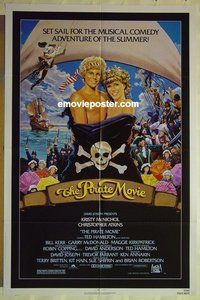 s076 PIRATE MOVIE one-sheet movie poster '82 Kristy McNichol, Chris Atkins