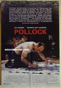 s083 POLLOCK one-sheet movie poster '00 Ed Harris, Marcia Gay Harden