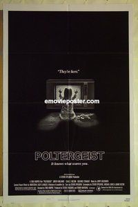 s084 POLTERGEIST style B one-sheet movie poster '82 Tobe Hooper, Craig Nelson