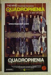 s109 QUADROPHENIA style B one-sheet movie poster '79 The Who, rock 'n' roll!