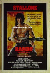 s119 RAMBO FIRST BLOOD 2 one-sheet movie poster '85 Sylvester Stallone