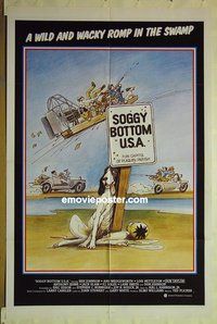 s234 SOGGY BOTTOM USA int'l one-sheet movie poster '81 Boen, Johnson