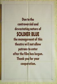 s235 SOLDIER BLUE style B one-sheet movie poster '70 controversial!