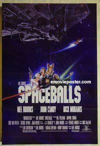 s248 SPACEBALLS one-sheet movie poster '87 Mel Brooks, Pullman, Moranis