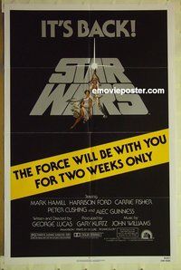 s270 STAR WARS 1sh movie poster R81 George Lucas, Harrison Ford