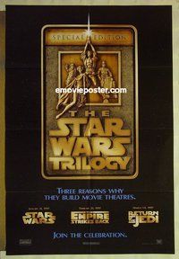 s275 STAR WARS TRILOGY style F 1sh movie poster '97 George Lucas
