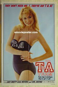 s304 T & A TEAM one-sheet movie poster '80s sexy swimsuit!