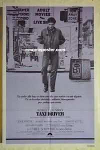 s318 TAXI DRIVER Spanish one-sheet movie poster '76 De Niro, Martin Scorsese