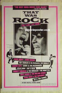 s331 THAT WAS ROCK one-sheet movie poster '84 'n' Roll!