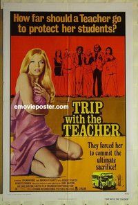 s368 TRIP WITH THE TEACHER one-sheet movie poster '74 school sex!