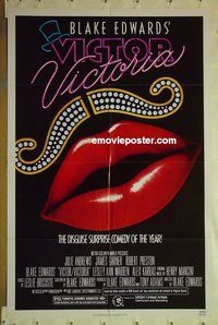 s395 VICTOR VICTORIA one-sheet movie poster '82 Julie Andrews