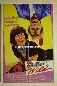 s238 SOMETHING WILD video one-sheet movie poster '86 Griffith, Daniels