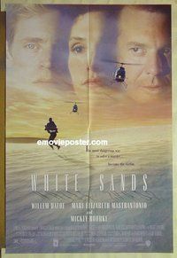 s419 WHITE SANDS one-sheet movie poster '92 Willem Dafoe, Mastrantonio
