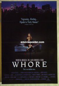 s421 WHORE DS one-sheet movie poster '91 Ken & Theresa Russell