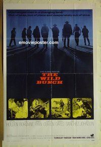 s426 WILD BUNCH one-sheet movie poster '69 Sam Peckinpah, Holden, Borgnine