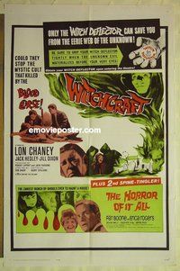 s431 WITCHCRAFT/HORROR OF IT ALL one-sheet movie poster '64