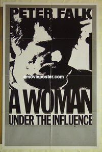 s437 WOMAN UNDER THE INFLUENCE one-sheet movie poster '74 Peter Falk
