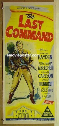 t267 LAST COMMAND Australian daybill movie poster '55 Sterling Hayden