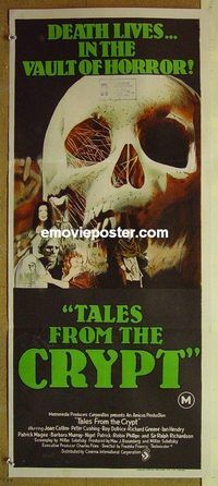 t339 TALES FROM THE CRYPT Australian daybill movie poster '72 Peter Cushing