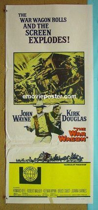 t351 WAR WAGON Australian daybill movie poster '67 John Wayne