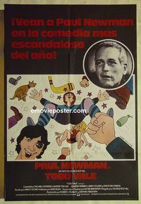 t056 SLAP SHOT Spanish English one-sheet movie poster '77 Newman, hockey