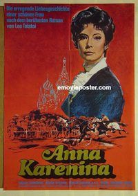t537 ANNA KARENINA German movie poster '67 Russian, Samojlova