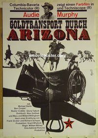 t541 ARIZONA RAIDERS German movie poster '65 Audie Murphy