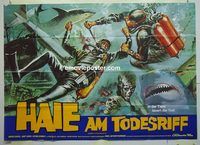 t519 CAVE OF THE SHARKS German 33x47 movie poster '78 Arthur Kennedy