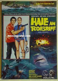 t564 CAVE OF THE SHARKS German movie poster '78 Arthur Kennedy