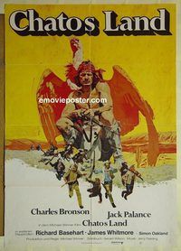 t567 CHATO'S LAND German movie poster '72 Charles Bronson, Palance
