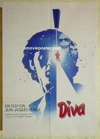 t593 DIVA German movie poster '82 cult Jean Jacques Beineix
