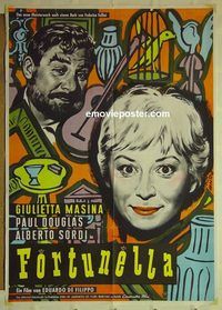 t620 FORTUNELLA German movie poster '57 Giulietta Masina