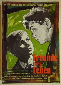 t623 FRIENDS FOR LIFE German movie poster '55 Franco Rossi