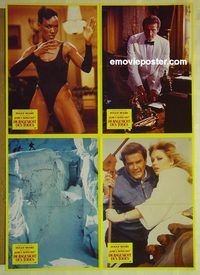 t515 VIEW TO A KILL German LC movie poster '85 Moore as Bond
