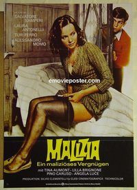 t674 MALIZIA German movie poster '73 Laura Antonelli, Turi Ferro