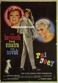 t706 PAL JOEY German movie poster '57 Rita Hayworth, Frank Sinatra